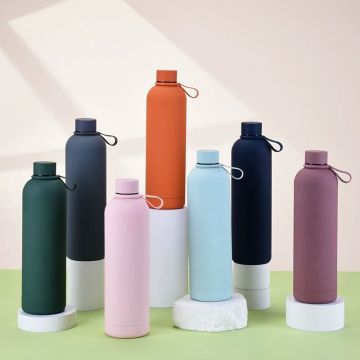 Modern BPA-Free Vacuum Insulated Stainless Steel Water Bottle with Custom Logo for Outdoor Use