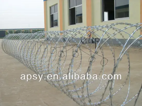razor barbed wire mesh /hot sales/concertina razor wire/widely used