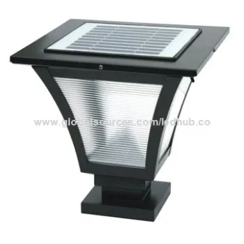 High brightness outdoor LED solar pillar light solar garden lightNew