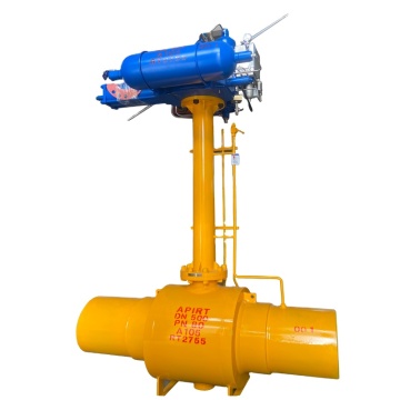 Ball Valve DN250 PN10 with Pneumohydraulic Actuator - NACE MR 0175/ISO 15156 Compliant