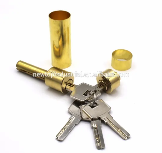 Brass pin mortise rim lock cylinder for Spanish and Portugal market