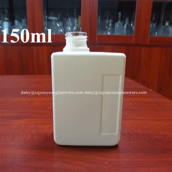 rectangular shape small liquor bottle good quality 150ml vodka bottle