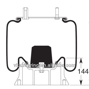 GRANNING 115692 industrial rubber air damper suspension spring/ W01-681-7368 air ride suspension system spare parts alloy piston
