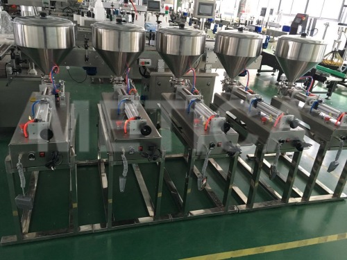 Semi-automatic body shampoo filling machine