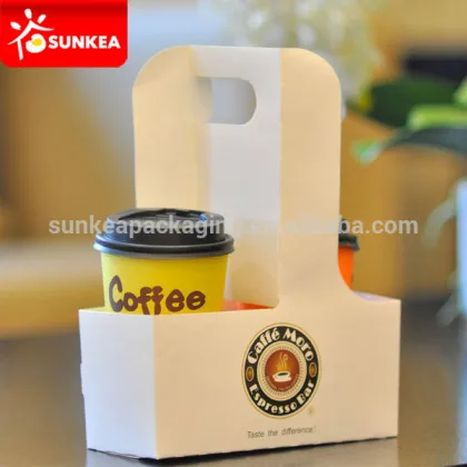 Disposable paper coffee cup saucer for drinks