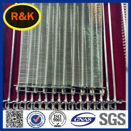 stainless steel flat flex wire mesh conveyor belt