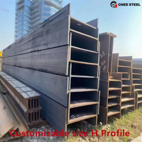 Low Carbon Steel H-Beam ASTM A36 S275jr Q235 Q345 S335jr Ms Mild Steel Plate Hot Rolled H Beam Profile Wide Flange Structural We