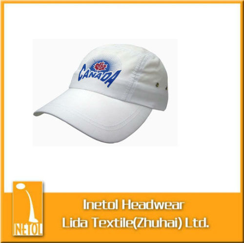 printing logo on custom flex fit 6 panel cap