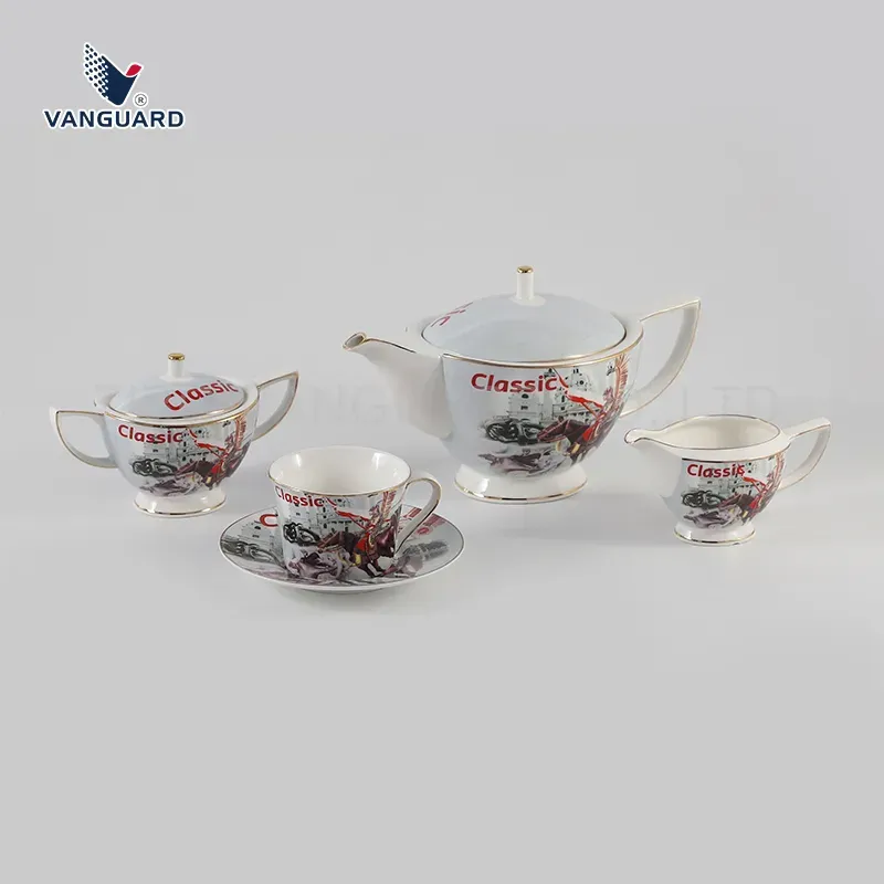 Vanguard 5-Piece Porcelain Tea Cup Set