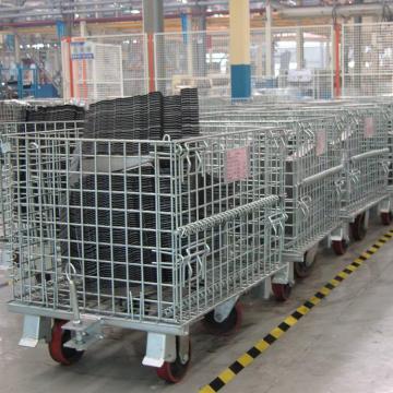 Récipient de grillage pliable de support de stockage