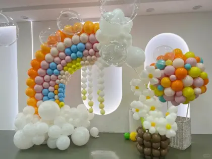 Rainbow Party Decoration Balloons
