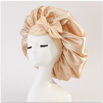 Custom Logo Protective Hair Bonnet - Personalized Satin Sleep Cap with Double-Sided Silk Bonnet