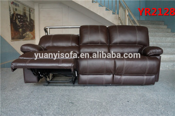 YR2128A Comfortable luxury American style furniture high quality leather reclining sofa