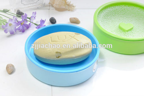 smile shape wholesale soap box cheap plastic soap dish & soap holder with sponge for dry