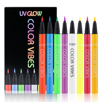 Nhãn riêng biệt Neon Liner Eyeliner-Trang điểm thường trực cầu vồng chống cháy nhiều màu