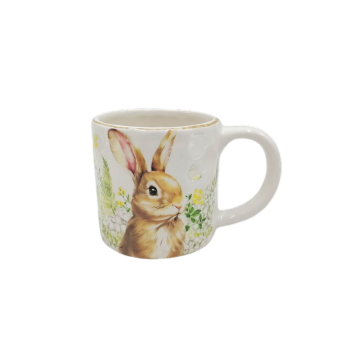 Taza de agua del conejito de Pascua