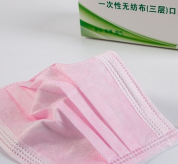 Maschera facciale in tessuto non tessuto monouso a 3 strati