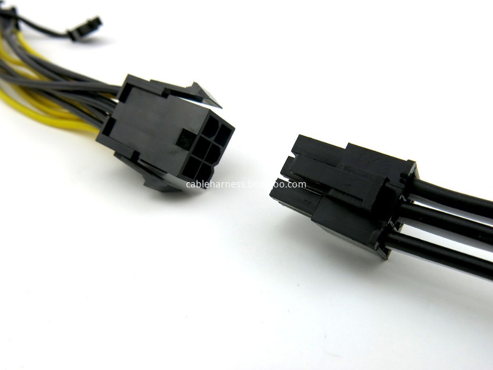 PCI-E 6pin to Dual 8-pin Y-Splitter Extension Cable4