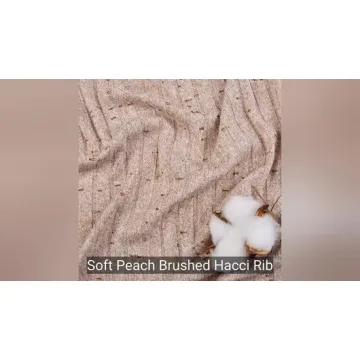 ผ้าสแปนเด็กซ์โพลีเอสเตอร์แปรง Hacci Rib สำหรับชุดนอน