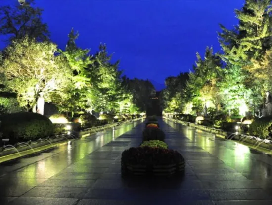 Garden lights for courtyards