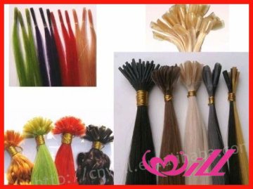 Natural Curly Brazilian Hair Extension Pre-bonded Hair Extension Keratin Tip Hair Extensions In Stock