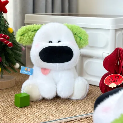 Customizable Organic Cotton Big Nosed Dog Plush Toy - Hot Sale