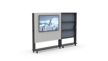 Moderne multifunktionale bewegliche Wand für Büromöbel-für-Buchregale und TV-Platzierung