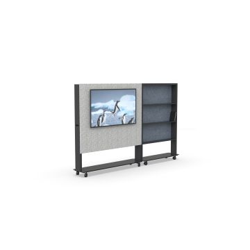 Modern Multifunctional Movable Wall for Office Furniture-for Book Shelves and TV Placement