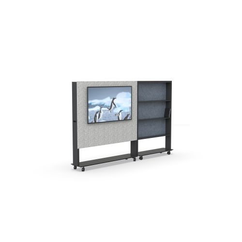 Modern Multifunctional Movable Wall for Office Furniture-for Book Shelves and TV Placement