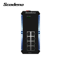 Scodeno Fashion Design XBLUE Series 8*10/100/1000 Gigabit Base-T Managed Din Rail Industrial Poe Ethernet Switch