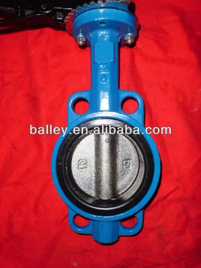cast iron wafer butterfly valve;DI/SS disc;PN10/16;EN593/API609