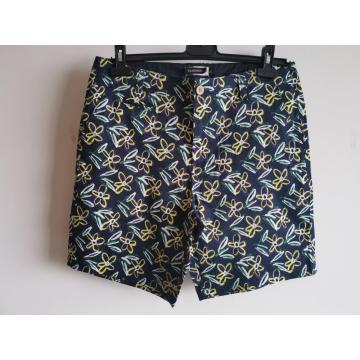 Men Cotton Spandex Digital Print Short