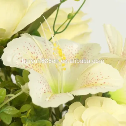 Wedding arrangement decoration artificial white kapok flower