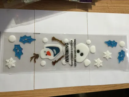 window decal gel sticker Custom Window Gel Stickers; House Window Sticker