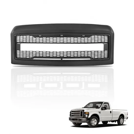 Gobison Gloss Black Front Bumper Grille for FORD F250 F350 F450 (2008-2010) - Factory Direct Sales