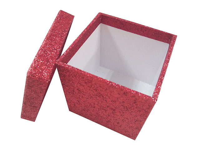 Christmas Cardboard Storage Glitter Box