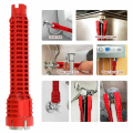 5 in 1 Winkelventil Wasserrohr -Rohrrohr -Becken Wasserhahn -Flume -Installationsträger -Klempnerwerkzeug