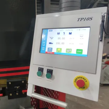 2-Axis TP10S Electric Servo Touch Screen Sheet Metal Hydraulic Press Brake Bending Machine with CNC Controller