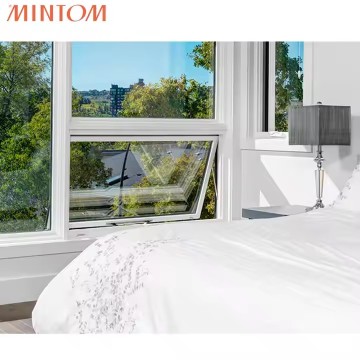 Modern Aluminium Alloy Double-layer Tempered Glass Rainproof Luxury Awning Windows