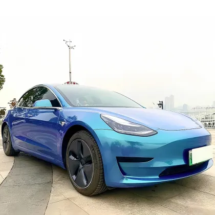 Magic Peacock Green Car Wrap