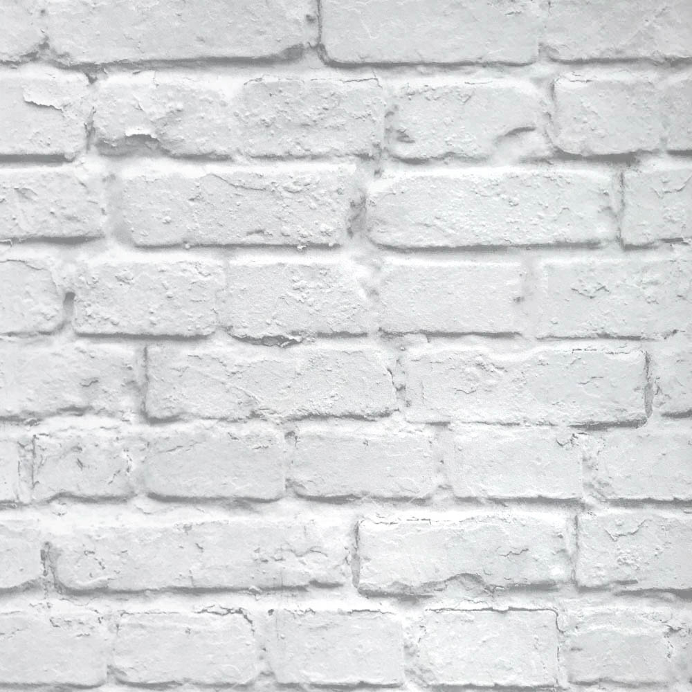 Modern Vintage 3D Stereo Effect White Brick Wallpaper Roll Vinyl PVC Rustic Realistic Faux Brick Wall Paper Waterproof