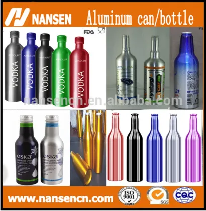 Eco-friendly aluminum bottle for chivas whisky