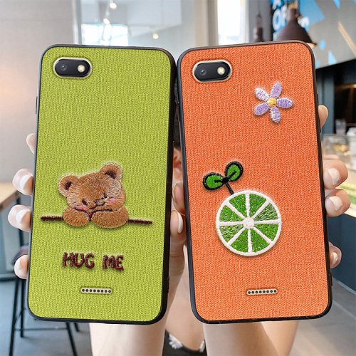 Luxury phone Case Embroidery 3D fashion soft