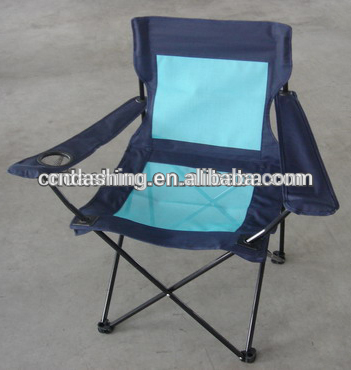 Folding mesh camping chair with carry bag