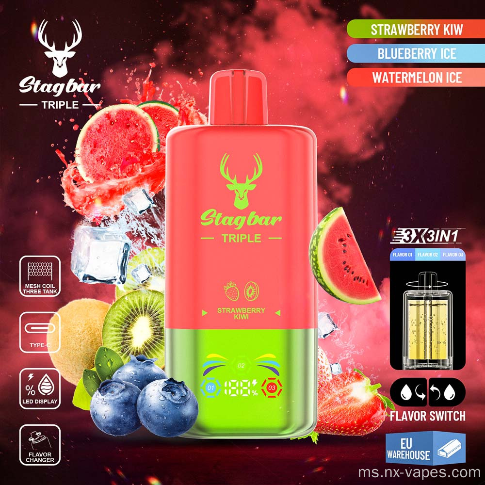 Stag Bar Triple 60000 Puffs Vape Vape Borong
