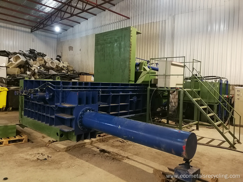 Push-out Scrap Metal Steel Compacting Baler Machinery