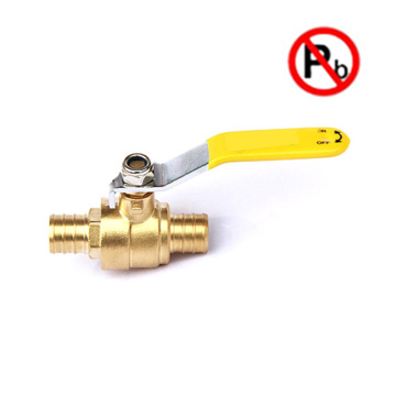 Lead free brass pex ball valves