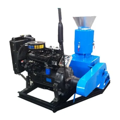 Hardwood Softwood Diesel Wood Pelletizer Biomass Pellet Machine Price