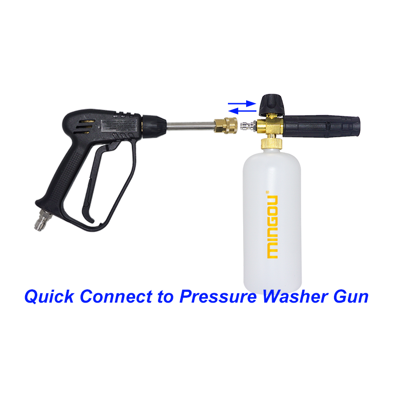 Hochdruckreinigerpistole und Druckunterlegscheibe -Waschflasche, verstellbare Schneeschaum Lanze Schaumkanonenschaum Blaster