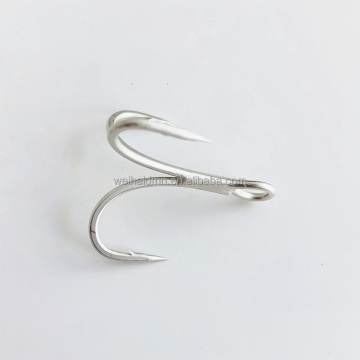 Devano Strong BKK Hooks 6066-3X-NP-Yüksek karbonlu tuzlu su balıkçılığı aksesuarları (1000 pcs toplu)